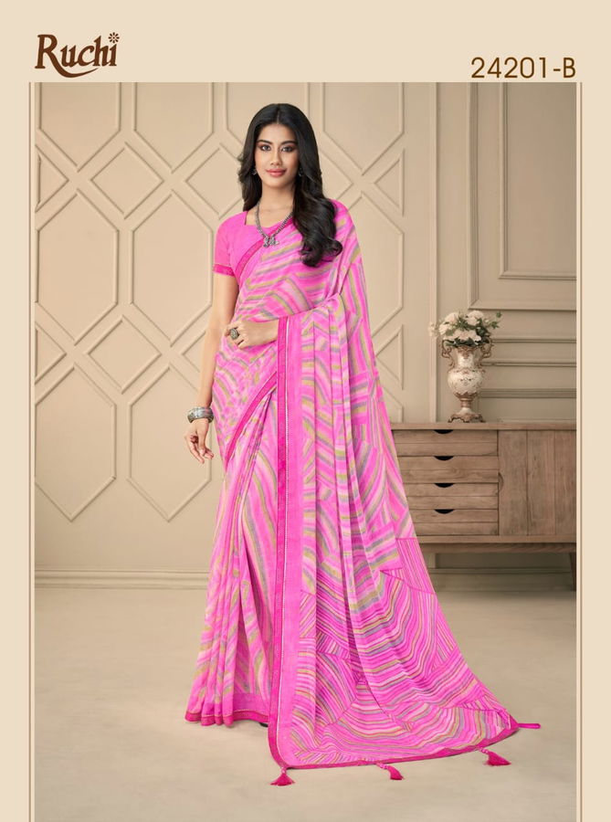 Vanilla By Ruchi Chiffon Saree Catalog